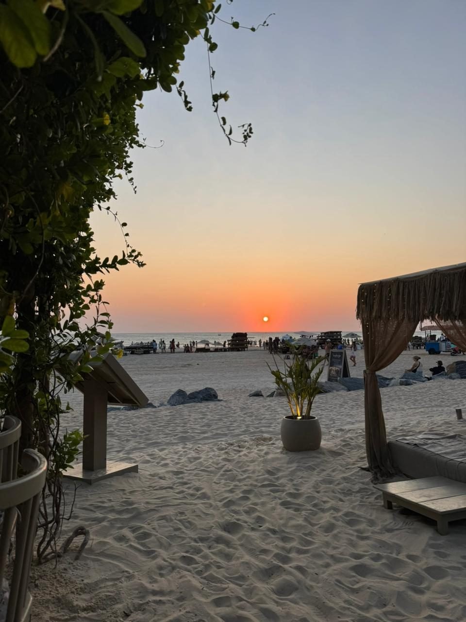 Sunset view at Jericoacoara beach